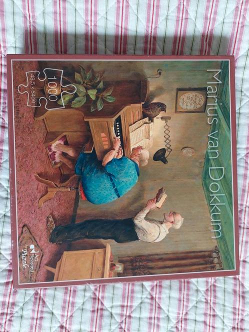 Puzzel 1000 stukjes Marius van Dokkum, orgel in huiskamer, Hobby en Vrije tijd, Denksport en Puzzels, Zo goed als nieuw, Ophalen of Verzenden