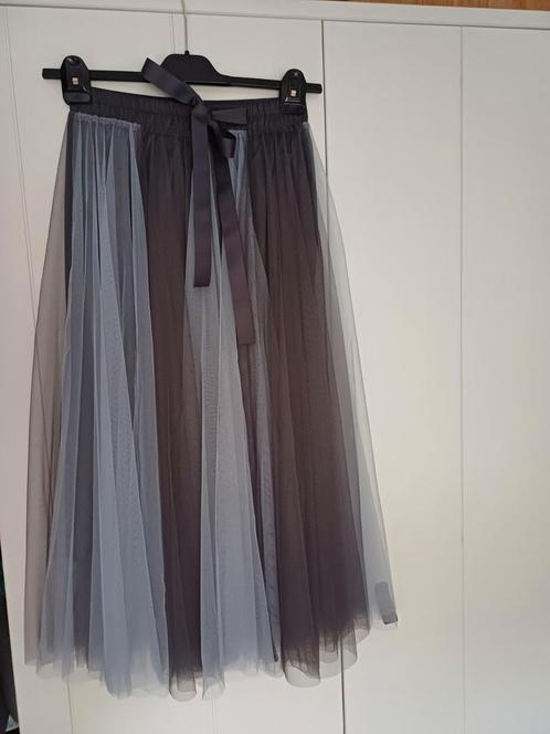 prachtige tule rok grijs/blauw maat 38/40 gevoerd, Kleding | Dames, Gelegenheidskleding, Nieuw, Overige typen, Maat 38/40 (M)