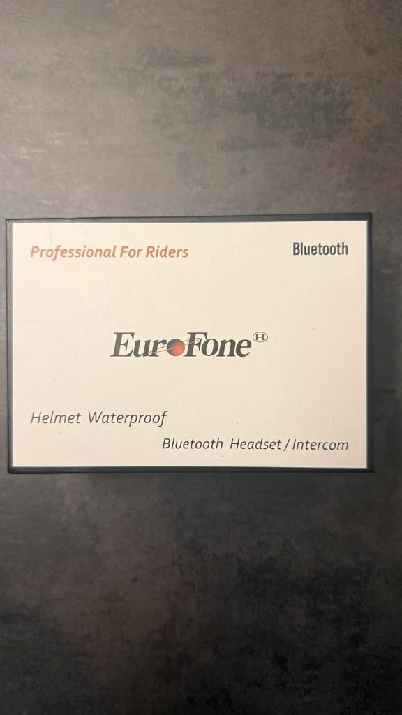 EuroFone Bluetooth helm intercom, Motoren, Accessoires | Overige, Gebruikt, Ophalen of Verzenden