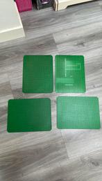 4 lego groene grondplaten 24x32 noppen, Ophalen of Verzenden, Gebruikt, Lego