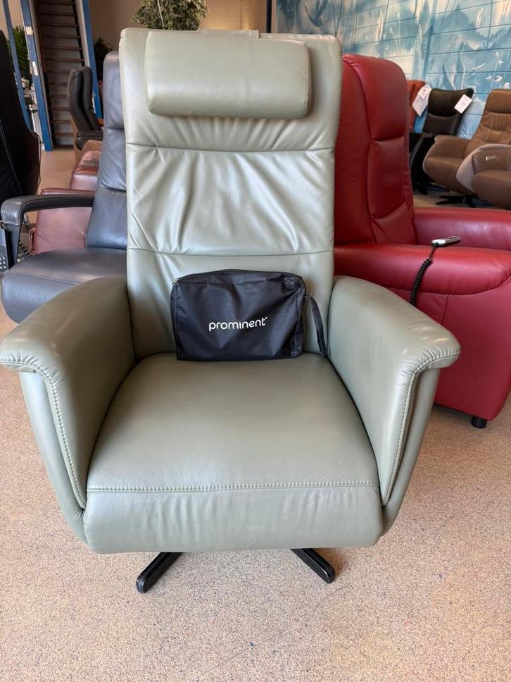 Luxe Prominent sta op stoel relax fauteuil gratis bezorgd, Huis en Inrichting, Fauteuils, Nieuw, Leer, Verzenden