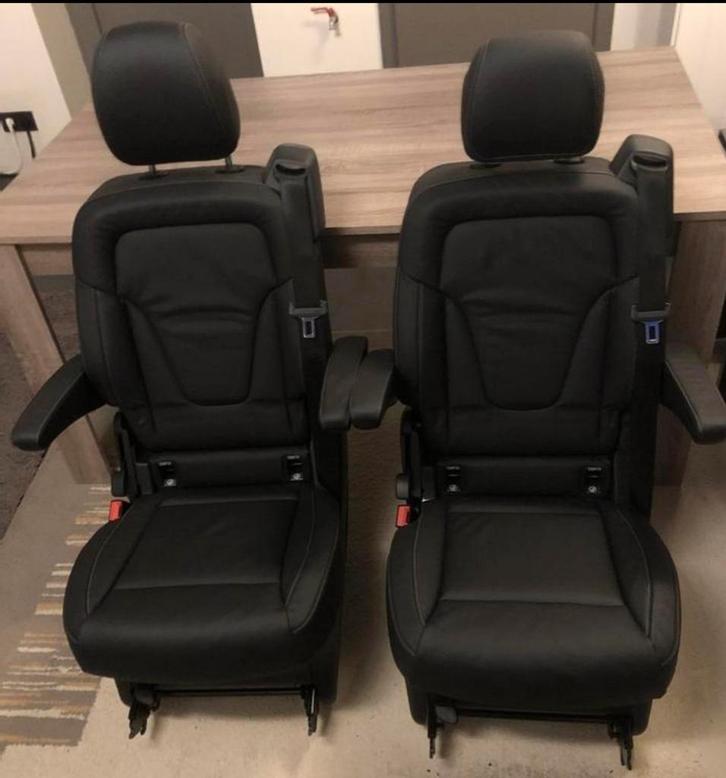 Lederen luxe stoelen LUGANO 1+1 Mercedes-Benz V-klasse W447, Auto-onderdelen, Interieur en Bekleding, Mercedes-Benz, Gebruikt
