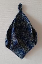 vrolijke gehaakte katoenen pannenlappen, Ophalen of Verzenden, Nieuw, Blauw, Overige typen