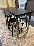 Tafel met krukken, Ophalen, Gebruikt, 100 tot 150 cm, 50 tot 100 cm