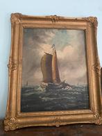 Schilderij met schip, Antiek en Kunst, Ophalen