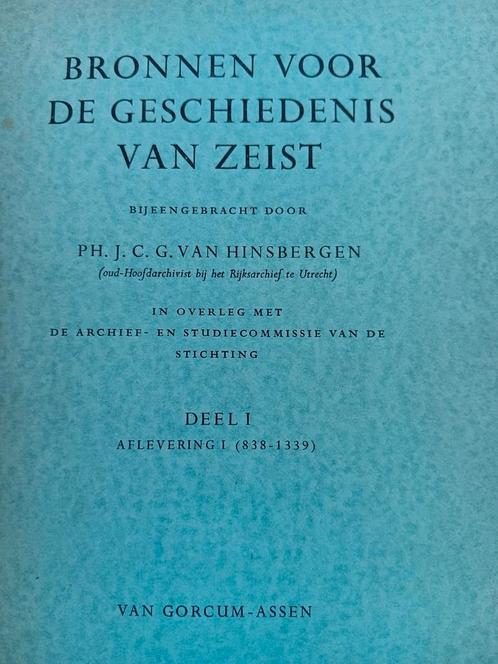 Hinsbergen - Bronnen geschiedenis Zeist Deel 1 Afl. 1,2,3,4, Boeken, Geschiedenis | Stad en Regio, Gelezen, 20e eeuw of later