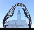 Presse-papier Glassculptuur Nybro Glasbruk, Antiek en Kunst, Antiek | Glas en Kristal, Ophalen of Verzenden