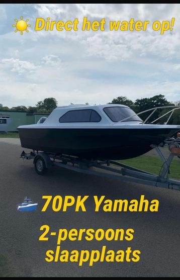 Shetland 536 Family Four 70PK Yamaha trailer & slaapplaats! beschikbaar voor biedingen