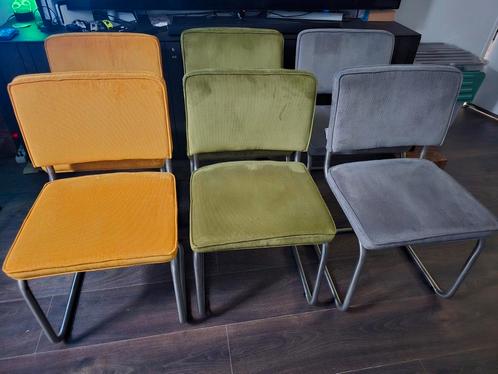Zeer nette Zuiver Ridge Rib eetkamerstoelen 6 stuks, Huis en Inrichting, Stoelen, Zo goed als nieuw, Vijf, Zes of meer stoelen
