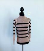 Truitje. Shirtje. Bruin met zwart. Maat S/36, Kleding | Dames, Truien en Vesten, Ophalen of Verzenden, Zo goed als nieuw, Maat 36 (S)
