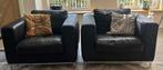 Twee fauteuils, Ophalen, Gebruikt, Minder dan 150 cm, Leer