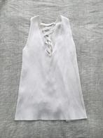 Zara - witte top - maat M, Kleding | Dames, Tops, Maat 38/40 (M), Verzenden, Zo goed als nieuw, Zonder mouw