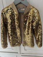 Gouden Glitter jasje H&M  maat 116, Ophalen of Verzenden, Zo goed als nieuw