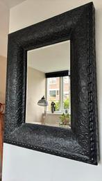 Zware decoratieve plaatstalen spiegel, Huis en Inrichting, Woonaccessoires | Spiegels, Ophalen, Zo goed als nieuw, Rechthoekig