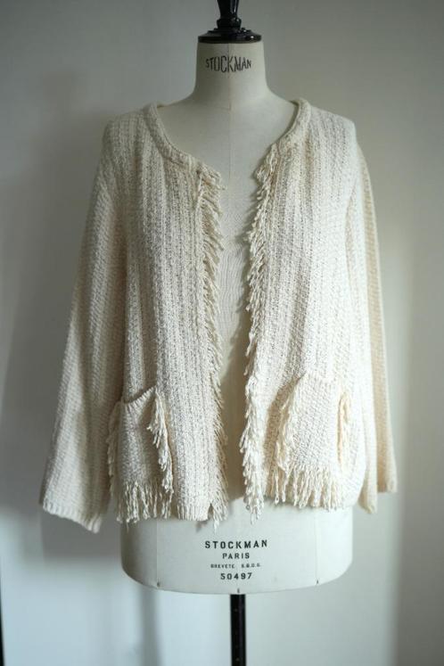 Crèmekleurig vestje Bimba Y Lola - mt M, Kleding | Dames, Truien en Vesten, Zo goed als nieuw, Maat 38/40 (M), Beige, Ophalen of Verzenden