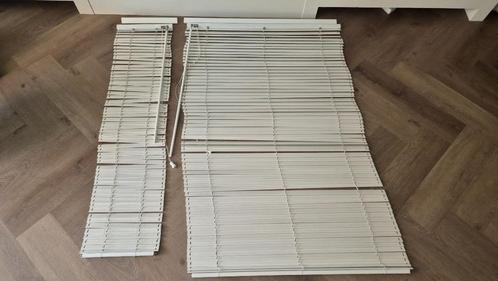 Houten jaloezieën 25 mm | 2x 90*140 cm & 1x 31*130 cm, Huis en Inrichting, Stoffering | Gordijnen en Lamellen, Gebruikt, 100 tot 150 cm