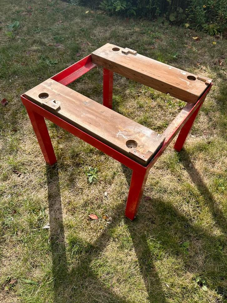 Zwaar metalen onderstel voor wasmachine, Witgoed en Apparatuur, Wasmachines, Gebruikt, Minder dan 85 cm, 1200 tot 1600 toeren