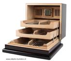 HUMIDOR KABINET  ELEVATE — EBONY HIGH GLOSS (75 SIGAREN) h88, Verzenden, Nieuw, Tabaksdoos of Verpakking