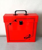 Vintage PLATENKOFFER LP's, glanzend rood, Ophalen of Verzenden, Gebruikt, Overige instrumenten