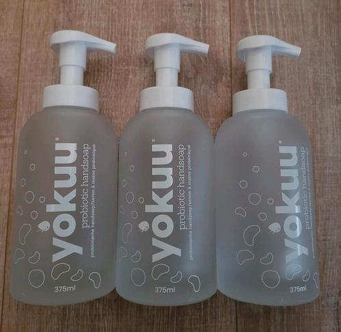 Nieuw! Yokuu mooie glazen handzeep flessen, 3 stuks, Huis en Inrichting, Schoonmaakartikelen, Schoonmaakmiddel, Ophalen of Verzenden