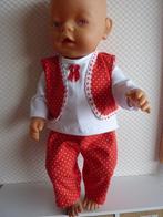 3 Delig setje voor de baby born pop van 43 cm.Poppenkleertje, Ophalen of Verzenden, Nieuw, Babypop