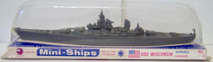 Casadio Italy USS Wisconsin Battleship WW2 schaalmodel 22cm, Verzamelen, Scheepvaart, Nieuw, Schaalmodel, Ophalen of Verzenden