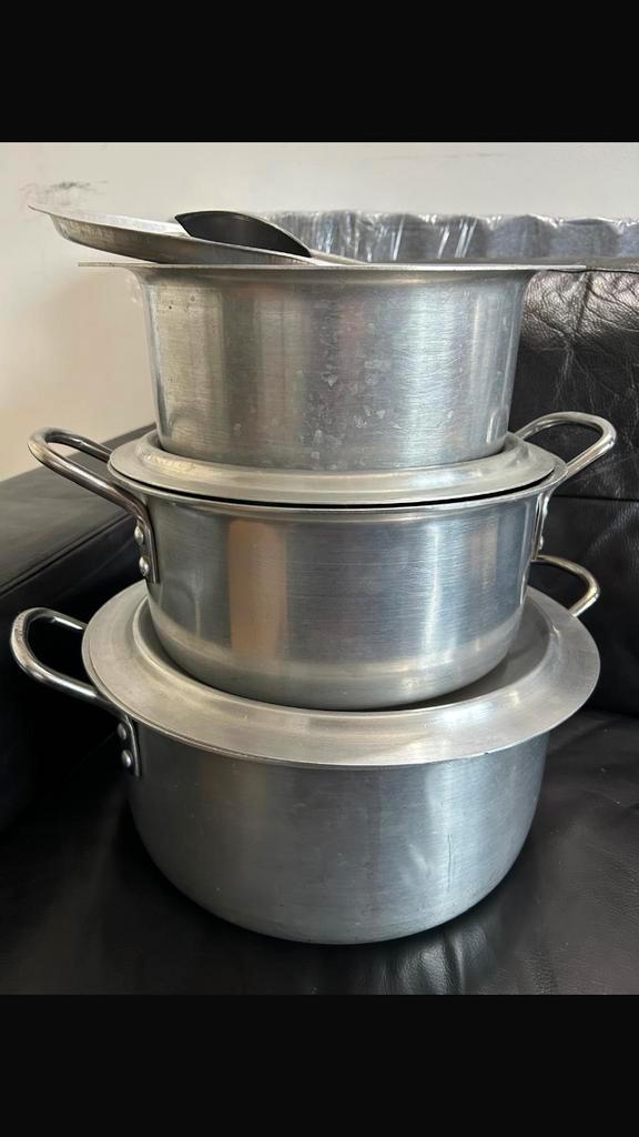 3X Diverse matem Kookpannen(Z.G.A.N), Huis en Inrichting, Keuken | Potten en Pannen, Zo goed als nieuw, Koekenpan of Braadpan