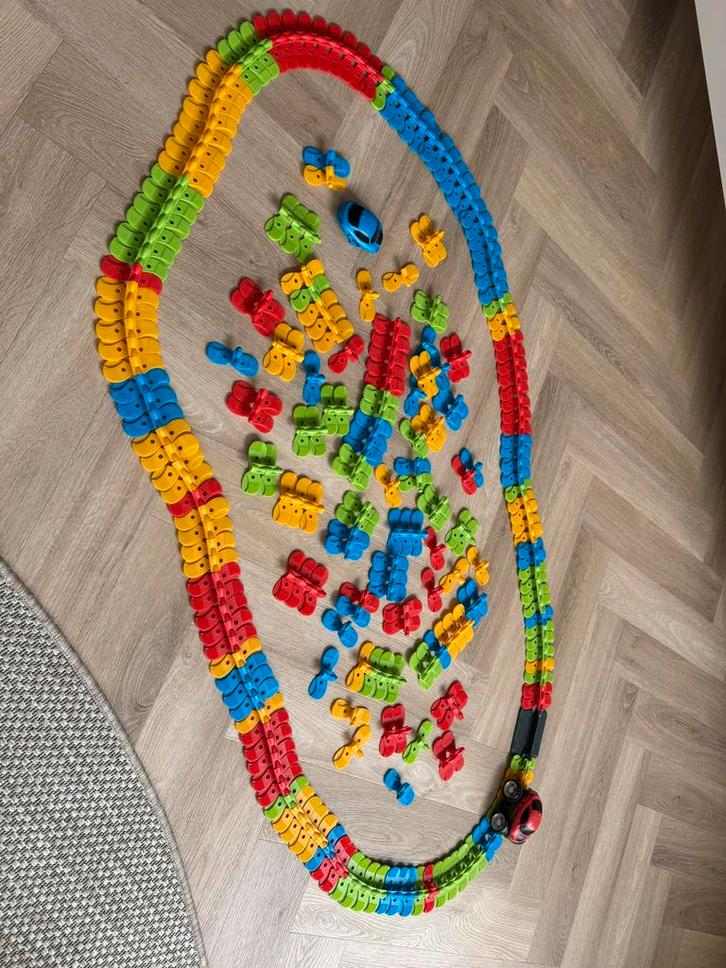 Smoby Flexibele Autobaan met Auto, Kinderen en Baby's, Speelgoed | Overig, Zo goed als nieuw, Jongen of Meisje, Ophalen of Verzenden