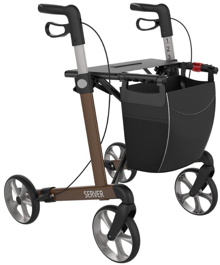 Rollator SERVER Lichtgewicht mét gratis servicebeurt, Diversen, Rollators, Nieuw, Lichtgewicht, Opvouwbaar, Ophalen