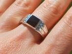 Vanoli 925 zilveren heren ring met onyx maat 20,25, Vanoli, 20 of groter, Heer, Nieuw