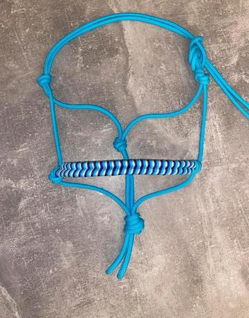 Touwhalster turqoise/blauw PONY beschikbaar voor biedingen