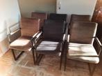 Eetkamerstoelen, Huis en Inrichting, Stoelen, Ophalen, Gebruikt, Bruin, Vijf, Zes of meer stoelen