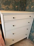 Witte Ladekast (IDANÄS  Ikea) met 4 lades, wit, 104x118 cm, 100 tot 150 cm, Ophalen of Verzenden, Zo goed als nieuw, Met lade(s)