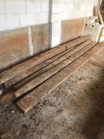 Oude verweerde houten balken, Doe-het-zelf en Verbouw, Hout en Planken, Gebruikt, Balk, 300 cm of meer, Ophalen
