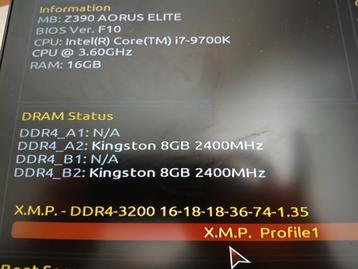 I7 9700k + Z390 aorus elite + 16gb ram 3200mhz + Ssd 980 1tb beschikbaar voor biedingen