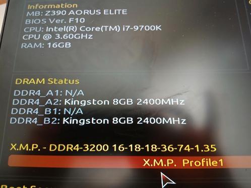 I7 9700k + Z390 aorus elite + 16gb ram 3200mhz + Ssd 980 1tb, Computers en Software, Moederborden, Gebruikt, DDR4, Ophalen of Verzenden