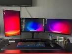 High-end Gaming PC + 3 Monitoren + Accessoires. Plug & Play, Computers en Software, Desktop Pc's, Ophalen, 32 GB, Zelf gebouwde pc