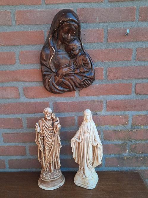 Leuke vintage beelden om bijv. ze te beschilderen., Verzamelen, Religie, Zo goed als nieuw, Beeld(je), Ophalen of Verzenden