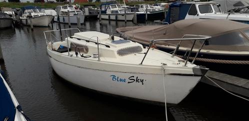 Motorboot 6.80 meter Honda 5 pk sail Amsterdam, Watersport en Boten, Motorboten en Motorjachten, Zo goed als nieuw, Polyester