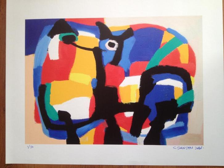 Karel Appel door Geert Jan Jansen, Antiek en Kunst, Kunst | Litho's en Zeefdrukken, Ophalen of Verzenden