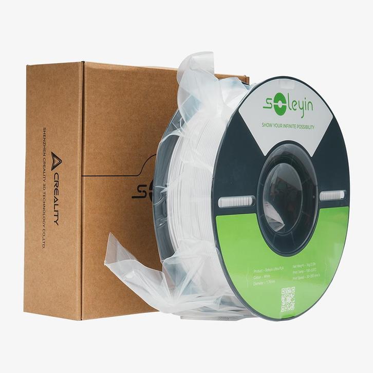 Creality Soleyin Ultra PLA-filament 1,75 mm, 1kg, Wit Matt, Computers en Software, 3D Printers, Nieuw, Ophalen of Verzenden