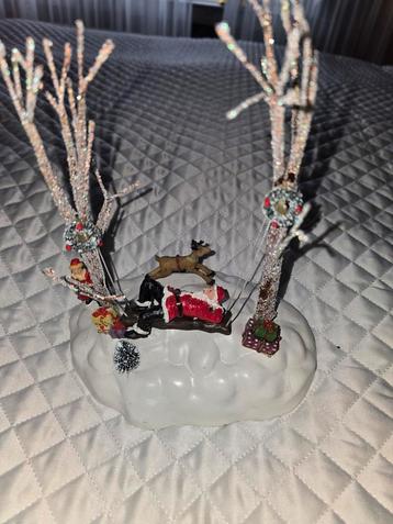 Kerstbeeld  met verlichting  beschikbaar voor biedingen