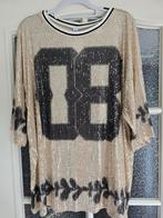 Nieuw shirt 08 zwart glitter 44 46 48, Kleding | Dames, Blouses en Tunieken, Ophalen of Verzenden, Nieuw, Maat 46/48 (XL) of groter