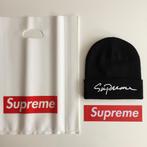 Zwarte supreme script beanie hat mutsje petje niet gedragen, Ophalen of Verzenden, Nieuw, Overige maten, Muts