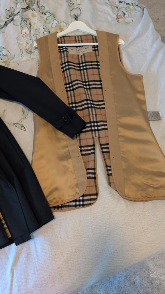 Iconische Burberry Trenchcoat met bodywarmer - Maat 50, Ophalen, Maat 48/50 (M), Zwart, Zo goed als nieuw
