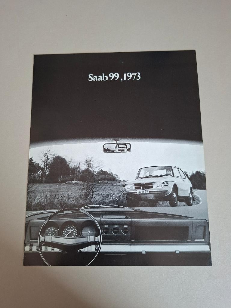 BROCHURE SAAB 99 uit 1973, Boeken, Ophalen of Verzenden, Zo goed als nieuw, Overige merken