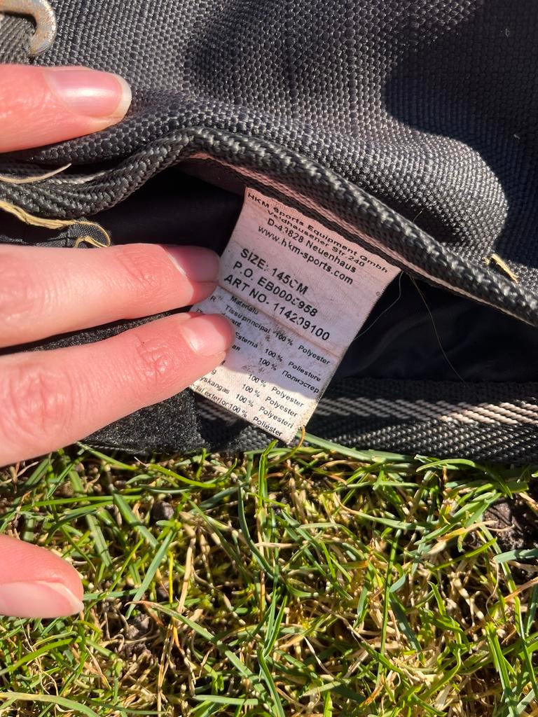 HKM High Neck Deken Innsbruck 200g Zwart, Ophalen of Verzenden