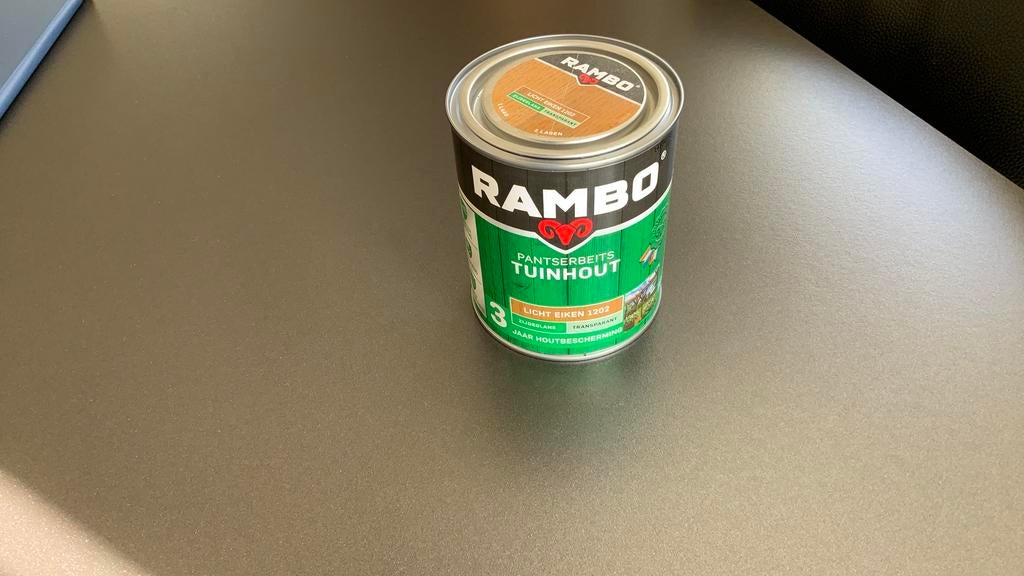 Rambo Pantserbeits Tuinhout Licht Eiken 1202 - 3 jaar besche, Bruin, Nieuw, Beits, Ophalen of Verzenden