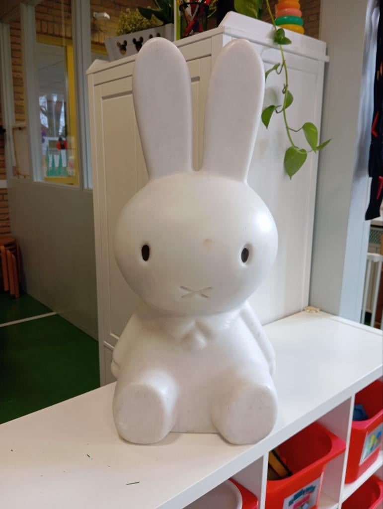 Grote Nijntje lamp (zelf om te bouwen), Ophalen of Verzenden, Gebruikt, Wit, Kunststof