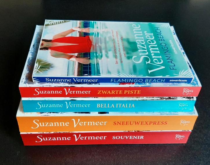 5 thrillers van Suzanne Vermeer - o.a. Bella Italia, Boeken, Thrillers, Gelezen, Nederland, Ophalen of Verzenden